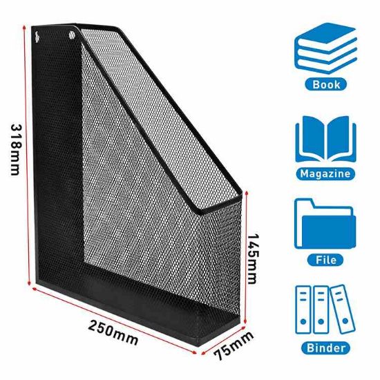 Picture of WIRE MAGAZINE RACK TY-193 / HY63002 BLAC
