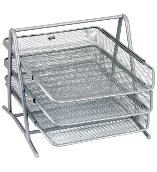 Picture of WIRE TRAY SET OF 3 SILVER