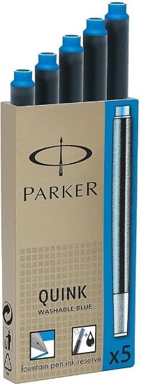 Picture of FOUNTAIN PEN BLUE CARTRIDGES QUINK X5
