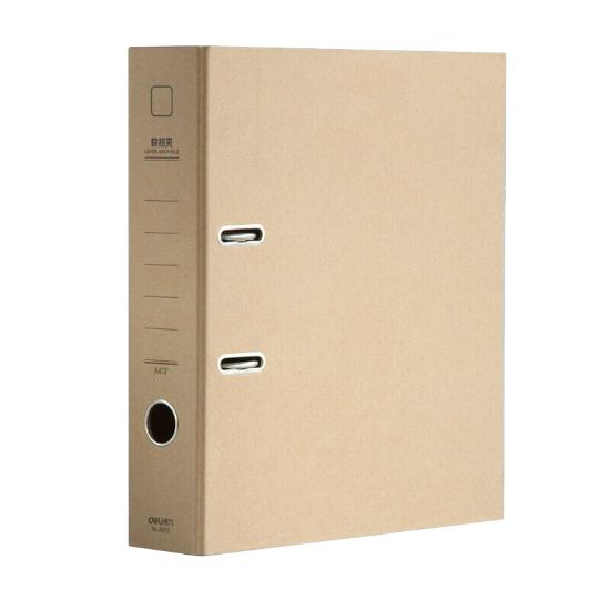 Picture of DELI A4 CARDBOARD LEVER ARCH FILE 3''