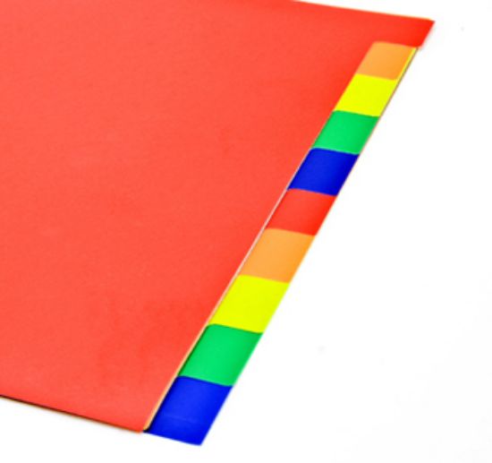 Picture of DIVIDERS BOARD X10 COLOURED A5