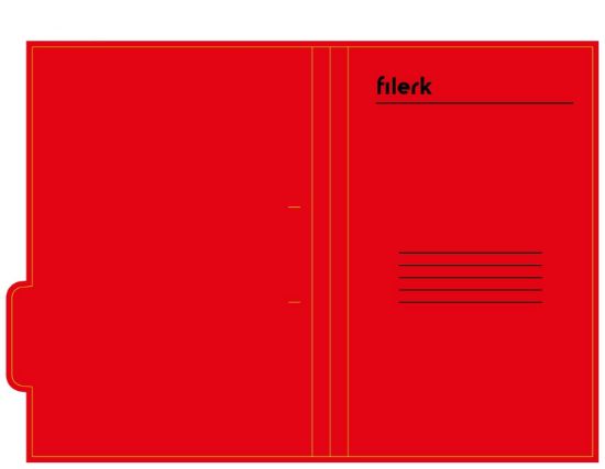 Picture of FS TAB FILES RED X1 FILERK