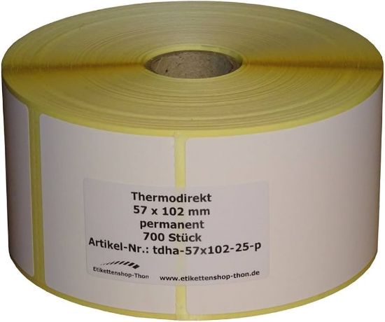 Picture of STICKER ROLL THERMAL H:102 W:57 X1000