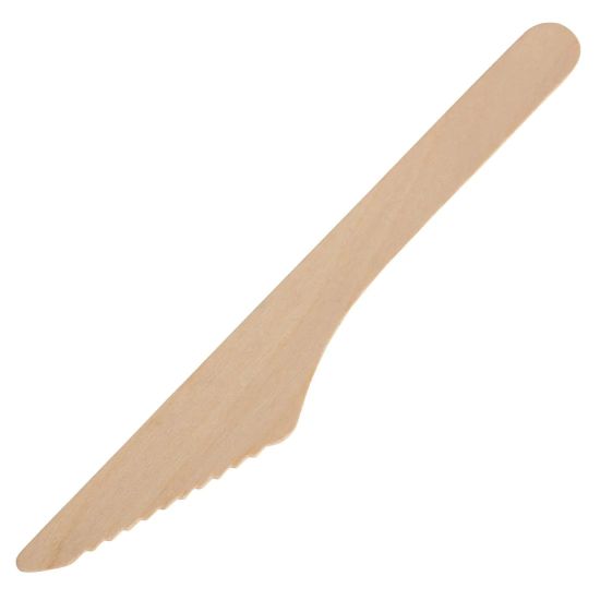Picture of DISPOSABLE WOODEN KNIVES X100
