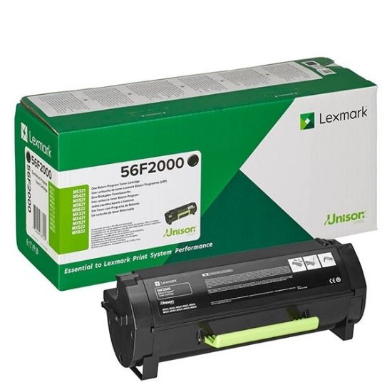 Picture of LEXMARK TONER CARTRIDGE BLACK 56F2000