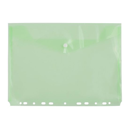 Picture of A4 BUTTON FOLDER PUNCHED GREEN