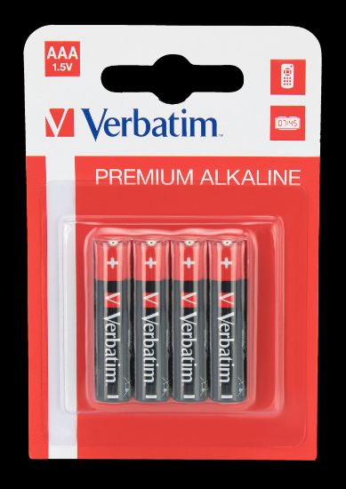 Picture of BATTERIES AAA X4 VERBATIM
