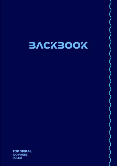 Picture of A5 NOTEBOOK TOP SPIRAL 50 SHTS BACKBOOK