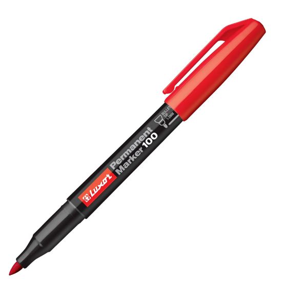 Picture of LUXOR PERMANENT MARKER 100 1.0MM RED