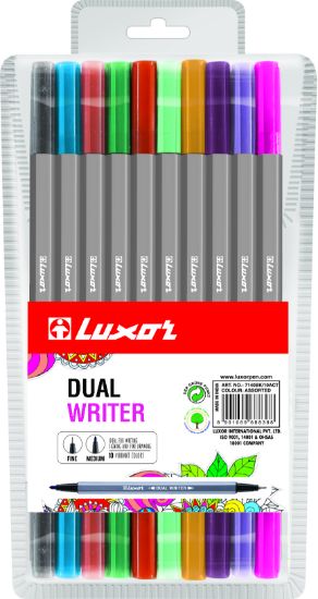 Picture of DUAL WRITER 0.5/1.0MM WALLET 10COL LUXOR