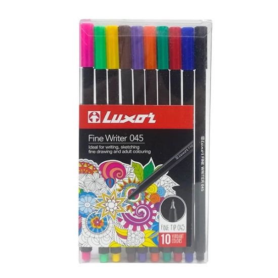 Picture of FINELINER 045 0.5MM WALLET 10COL LUXOR