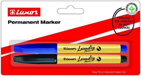 Picture of LAUNDRY MARKERS X2 1.0MM BLK/BLU LUXOR