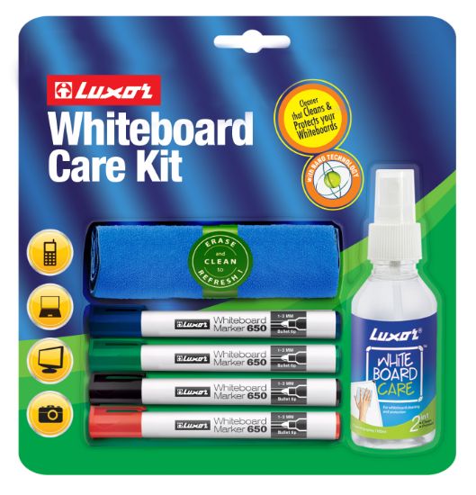 Picture of WHITEBOARD CARE KIT SPRAY, CLOTH, MARK