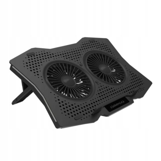 Picture of LAPTOP COOLER PAD 2 FANS BLK OMEGA 45425