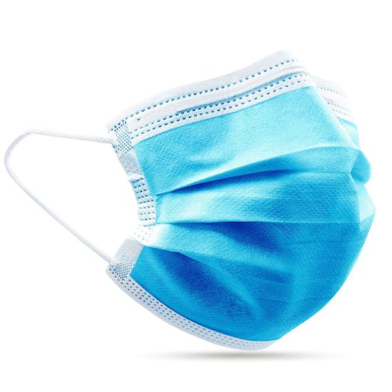 Picture of DISPOSABLE MASKS 3-PLY X50 BLUE