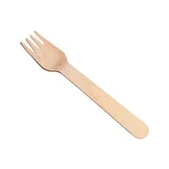 Picture of DISPOSABLE WOODEN FORKS X100