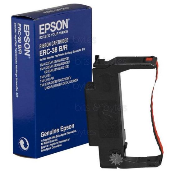 Picture of EPSON RIBBON ERC-38 BLACK/RED