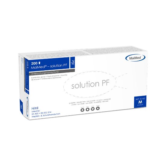 Picture of NITRILE PF GLOVES MEDIUM BLUE X200