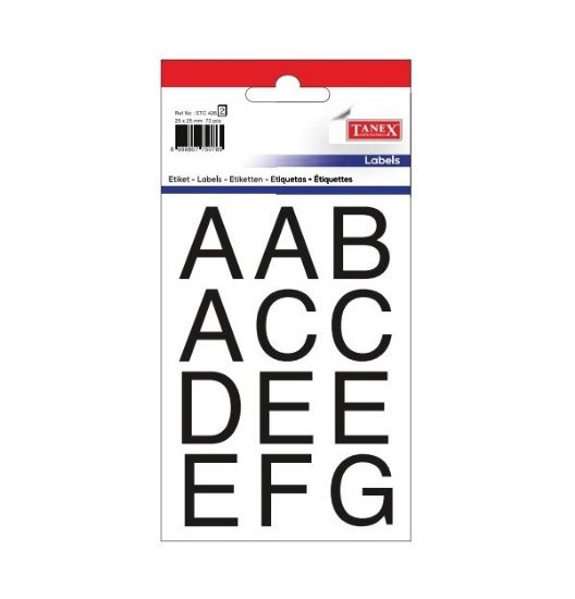Picture of STICKERS A-Z 25X25 72PCS