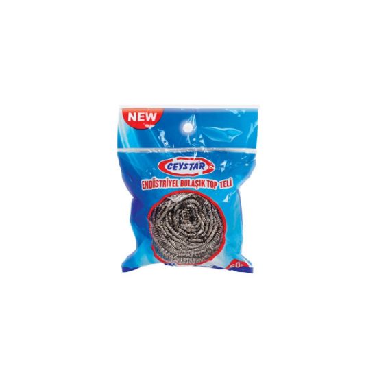 Picture of METAL SCOURER STEEL WOOL 10CM 60GR X1