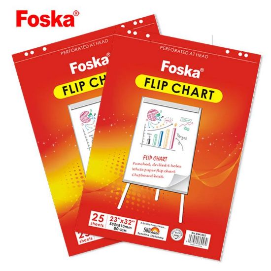 Picture of FLIPCHART PAD 58 X 81CM 25 SHTS FOSKA