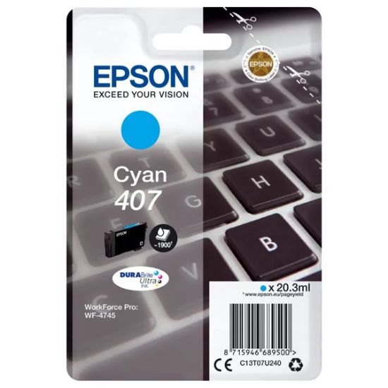 Picture of EPSON CART. 407 CYAN