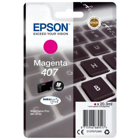 Picture of EPSON CART. 407 MAGENTA