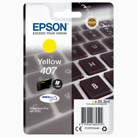 Picture of EPSON CART. 407 YELLOW