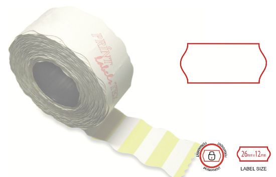 Picture of PRINT LABELS 26X12 PERMANENT V8 WHITE