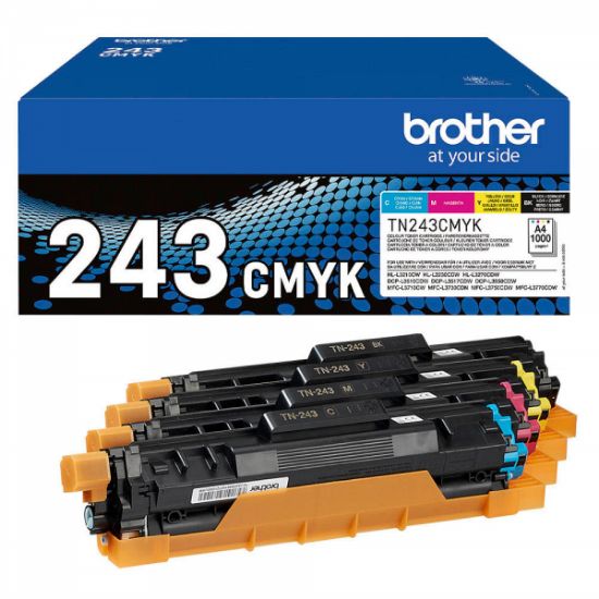 Picture of BROTHER TN243 CMYK MULTIPACK 4 COLORS