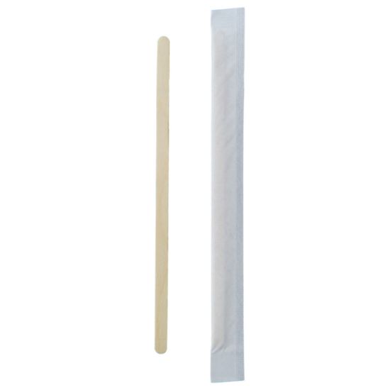Picture of STIRRERS WOODEN INDIV. WRAPPED X1000