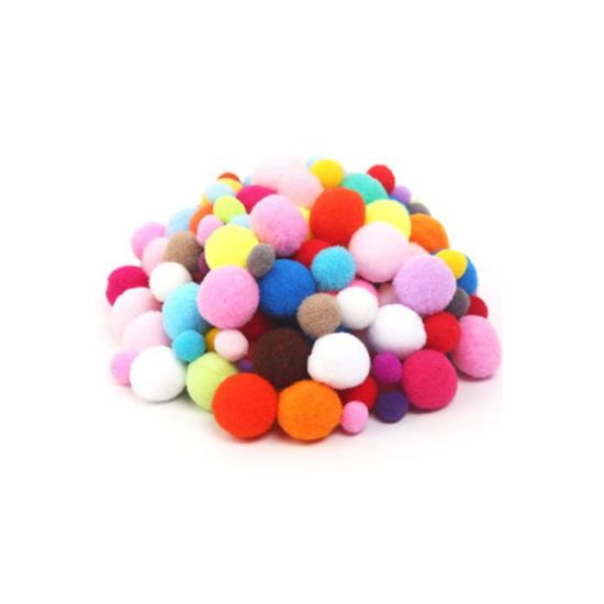 Picture of POMPOMS MIXED COLOURS & SIZES