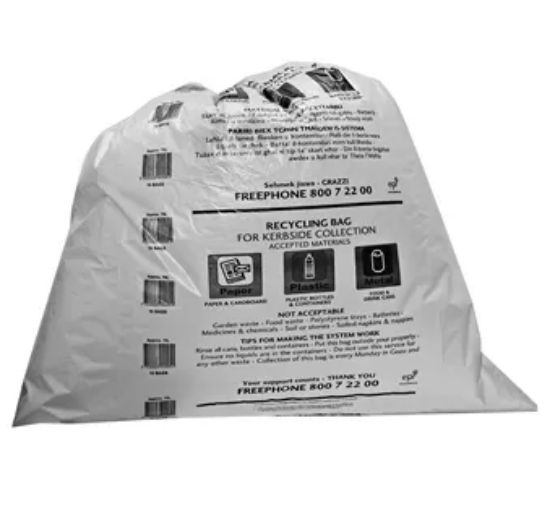 Picture of GARBAGE BAGS GREY LARGE 80X100CM X10