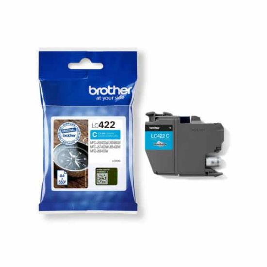 Picture of BROTHER INK CART. CYAN LC422C