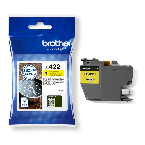Picture of BROTHER INK CART. YELLOW  LC422Y