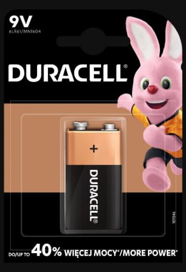 Picture of BATTERIES 9V 6LR61 DURACELL X1