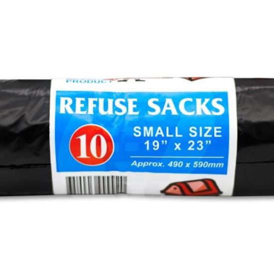 Picture of GARBAGE BAGS BLACK SMALL 19X23'' X10