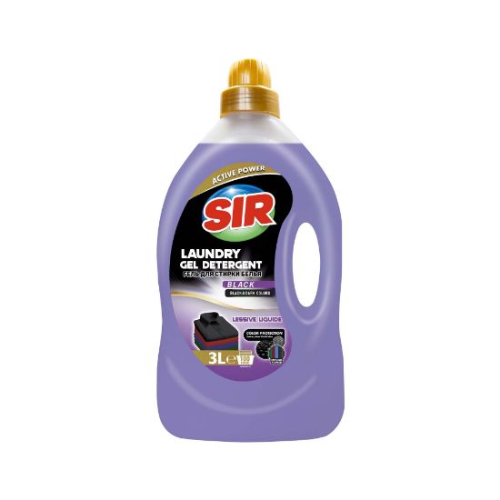 Picture of SIR LAUNDRY DETERGENT SHINY BLACK 3L