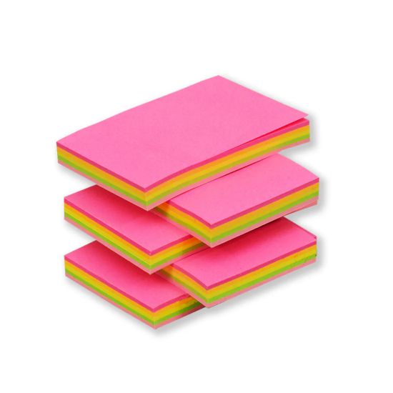 Picture of STICKY NOTES NEON 37.5X50 100 SHTS FOSKA