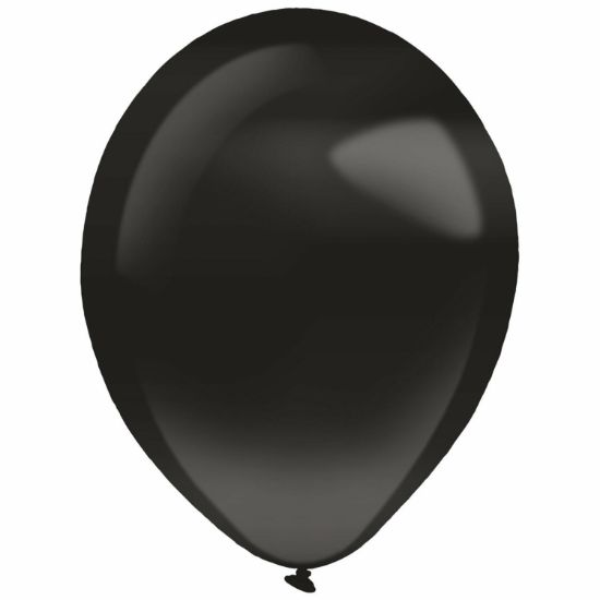 Picture of BALLOON METAL BLACK 50PCS 12''