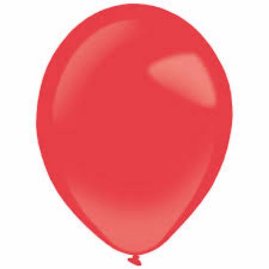 Picture of BALLOON METAL RED 50PCS 12''
