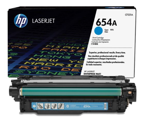 Picture of HP N.654A TONER CYAN