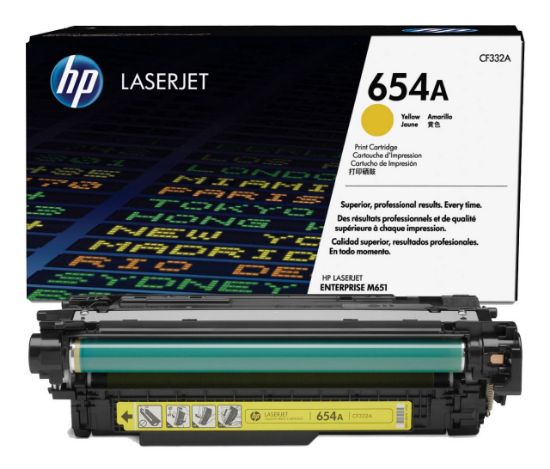 Picture of HP N.654A TONER YELLOW
