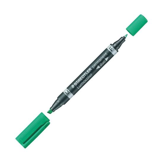 Picture of STAEDTLER PERM MARKER DUO MED/FINE GREEN