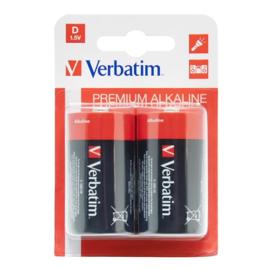 Picture of BATTERIES SIZE D LR20 1.5V X2 VERBATIM