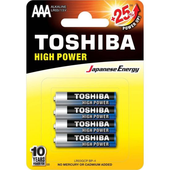 Picture of BATTERIES AAA X4 TOSHIBA