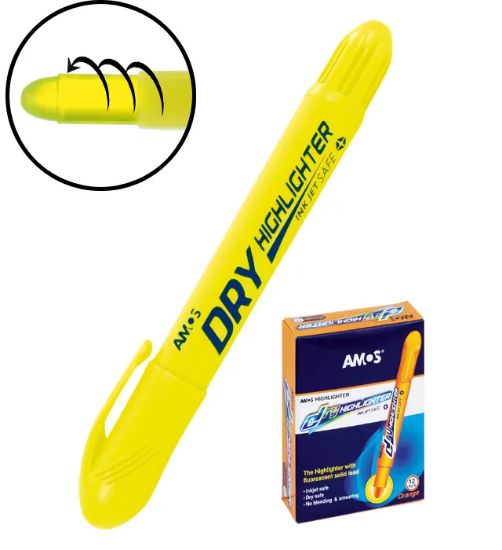 Picture of HIGHLIGHTER DRY AMOS YELLOW X1