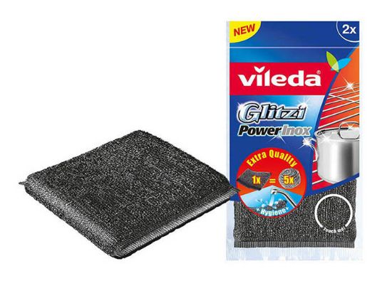 Picture of VILEDA GLITZI POWER INOX SCOURER 2PACK