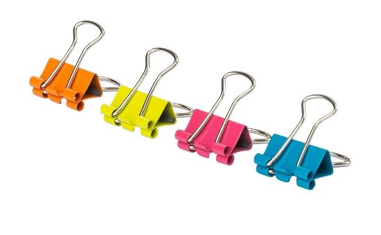 Picture of FOLDBACK CLIP 32MM COLOURED DELI X24
