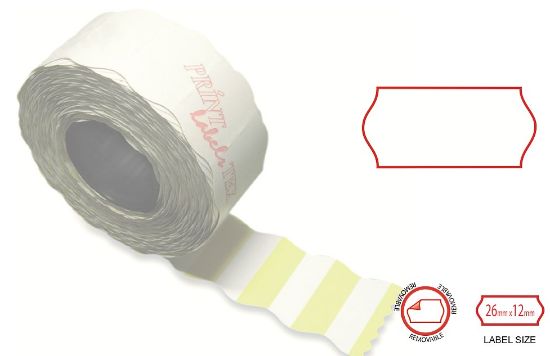 Picture of PRINT LABELS 26X12 REMOVABLE FOR V8